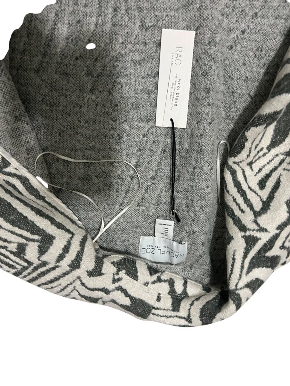 Rachel Zoe Zebra Print Jacket / Coat Size Large - Picture 5 of 5